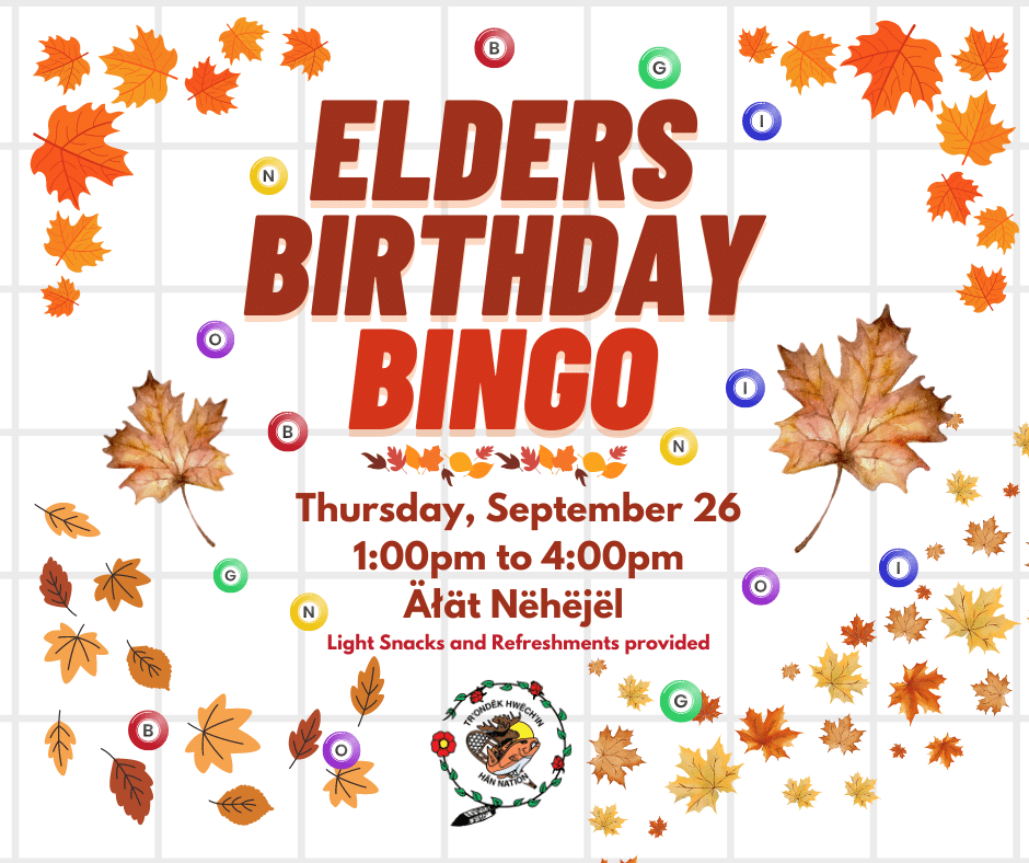 Elders Bingo (Facebook Post)