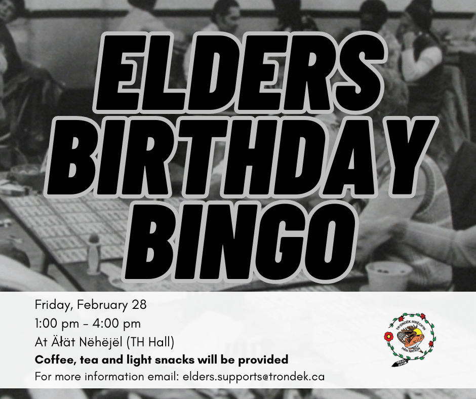 Elders Birthday Bingo